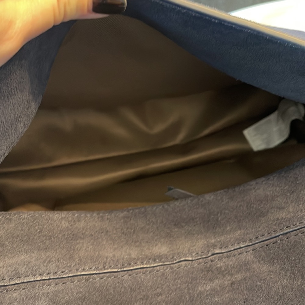 Aritzia Babaton dark Periwinkle purse with removable strap - Picture 10 of 11